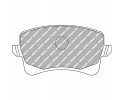 Brake pads set FCP4050H Part manufacturer Ferodo