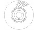 BRAKE DISC LEFT FRONT DF6890S TRW BMW Packaging status original