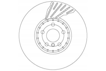 BRAKE DISC LEFT FRONT DF6890S TRW BMW Packaging status original