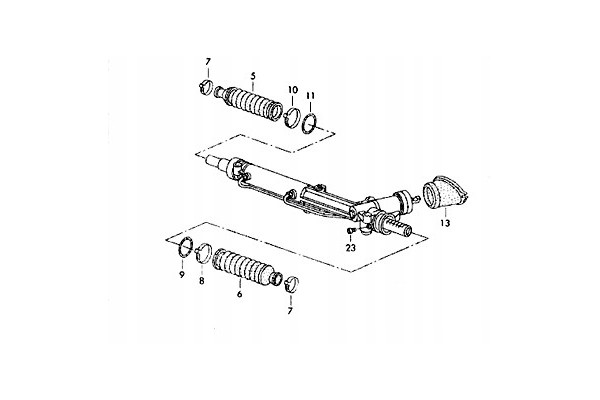 STEERING GEAR DRIVE ASSIST VW PASSAT B5 Catalog number of the part 44220667101