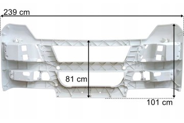 MAN TGX BUMPER FRONT 81416100363 81416100364 81416100402 Color white