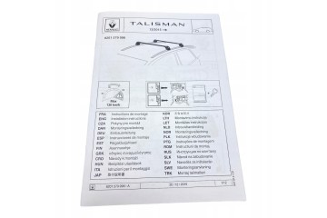 New Original Renault Talisman GrandTour Kombi Roof Crossbars Product weight with unit packaging 10 kg
