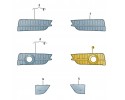 GRILLE DUMMY BUMPER FRONT LEFT AUDI A7 C7 ASO Catalog number of the part 4G8807647N