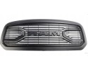 DODGE RAM 1500 2013 2018 DUMMY GRILL BLACK FOR PAINTING FRAME LOGO