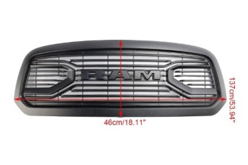 DODGE RAM 1500 2013 2018 DUMMY GRILL BLACK FOR PAINTING FRAME LOGO Catalog number of the part SY P101 09