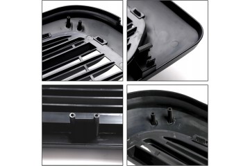 DODGE RAM 1500 2013 2018 DUMMY GRILL BLACK FOR PAINTING FRAME LOGO Installation side front