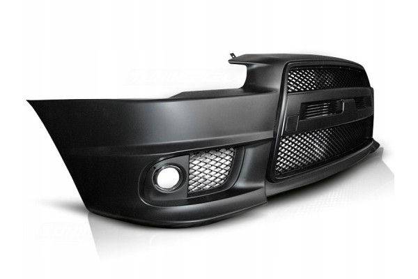 Bumper Front set Grilles Tuning Sport EVOlook Mitsubishi Lancer VIII 8 07 Installation side front