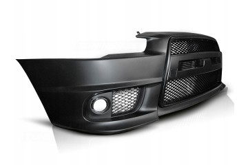 Bumper Front set Grilles Tuning Sport EVOlook Mitsubishi Lancer VIII 8 07 Installation side front