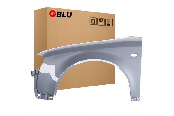 BLU Mudguard AUDI A4 B6 LY7H left silver 00 04 front galvanized