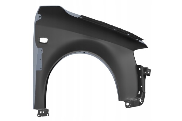 BLU Mudguard AUDI A4 B6 LY7H left silver 00 04 front galvanized Installation side front left