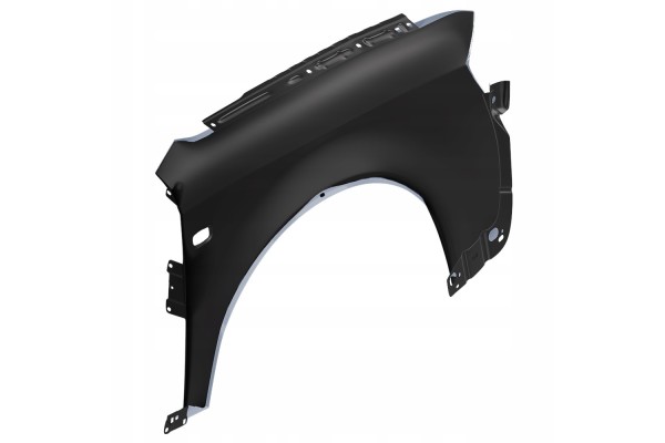 BLU Mudguard AUDI A4 B6 LY7H left silver 00 04 front galvanized Car type passenger cars