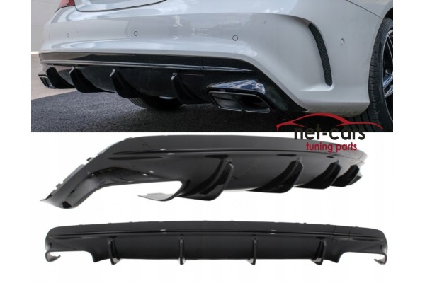 DIFFUSER MERCEDES CLA W117 X117 15 18 LIFTING CLA45 AMG BLACK POLYSK FL