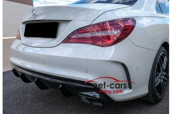 DIFFUSER MERCEDES CLA W117 X117 15 18 LIFTING CLA45 AMG BLACK POLYSK FL Surface painted