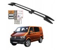 Roof rails VOLKSWAGEN TRANSPORTER CARAVELLE T5 T6 LONG BLACK