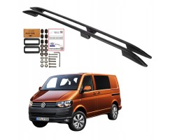 Roof rails VOLKSWAGEN TRANSPORTER CARAVELLE T5 T6 LONG BLACK