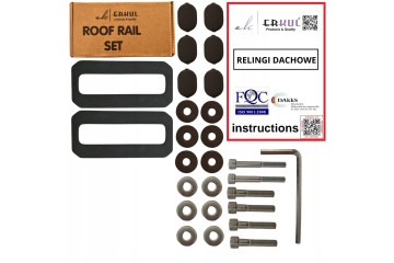 Barras de Techo Largas Negras para Volkswagen Transporter Caravelle T5