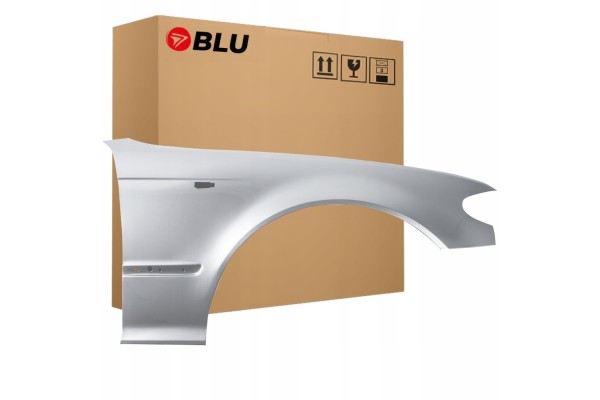 BLU Mudguard BMW 3 E46 354 right silver 01 05 front sedan station wagon FL galvanized