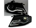 Front lamps TRUE DRL BLACK fits AUDI A4 B8 04 08 11 Catalog number of the part LPAUC6