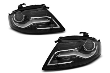 Front lamps TRUE DRL BLACK fits AUDI A4 B8 04 08 11 Car type passenger cars