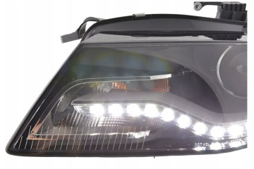 Front lamps TRUE DRL BLACK fits AUDI A4 B8 04 08 11 EAN GTIN 8720161074307