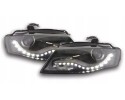 Faros delanteros para Audi A4 B8 NEGROS con LED DRL luces diurnas