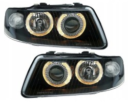 AUDI A3 8L LIFT 00 03 HEADLIGHTS RING DEPO BLACK