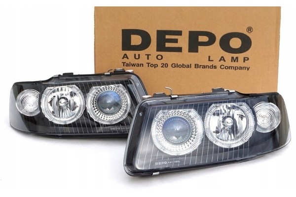 AUDI A3 8L LIFT 00 03 HEADLIGHTS RING DEPO BLACK Catalog number of the part PRZEC_LPAU22