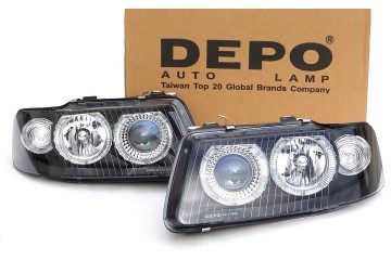 AUDI A3 8L LIFT 00 03 HEADLIGHTS RING DEPO BLACK Car type passenger cars