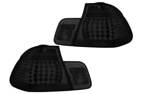 REAR LAMPS SET 4pcs LED TUNING SMOKE BLACK BMW 3 E46 1998 01 SEDAN