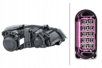 HEADLAMP LAMP LEFT WITH MOTOR FOR ADJUSTMENT