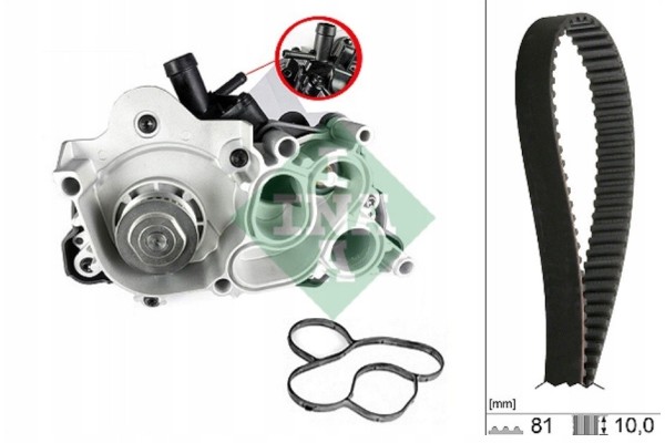 Timing belt water pump 530 0743 30 INA Part manufacturer Schaeffler INA