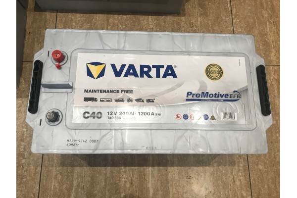 Battery Varta C40 12V 240Ah 1200A EFB Part manufacturer Varta