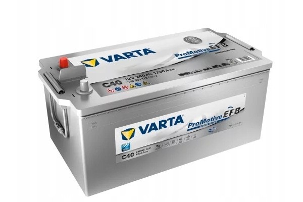 Battery Varta C40 12V 240Ah 1200A EFB Length mm 518