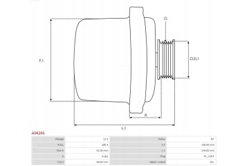ALTERNATOR 180A A0626S AS PL BMW ROLLS ROYCE 7 Car type passenger cars