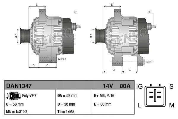 A6025 AS PL ALTERNATOR EAN GTIN 5901259406443