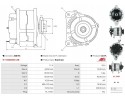 New Alternator NISSAN CABSTAR E TL_ VL_ 105 35 110 35 110 45 TL0 Catalog number of substitutes AD KUHNER 401527RI AD KUHNER 4015