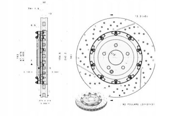 FRONT BRAKE DISC Floating FRONT MERCEDES BENZ Part manufacturer Brembo