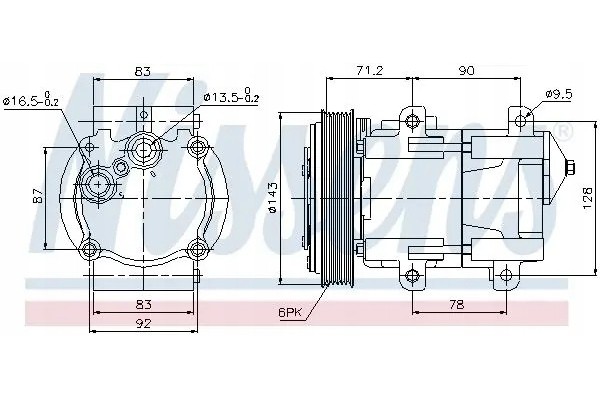 COMPRESSOR AIR CONDITIONING COMPRESSOR 89059 NISSENS Quality of parts according to GVO Q original with factory logo OEM OES