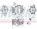 COMPRESSOR AIR CONDITIONING COMPRESSOR 89091 NISSENS Car type passenger cars