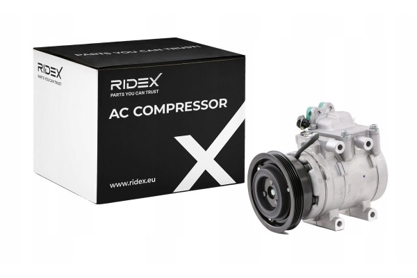 Air conditioning compressor RIDEX 447K0240 HS15 for HYUNDAI TUCSON JM for KIA Catalog number of the part 447K0240