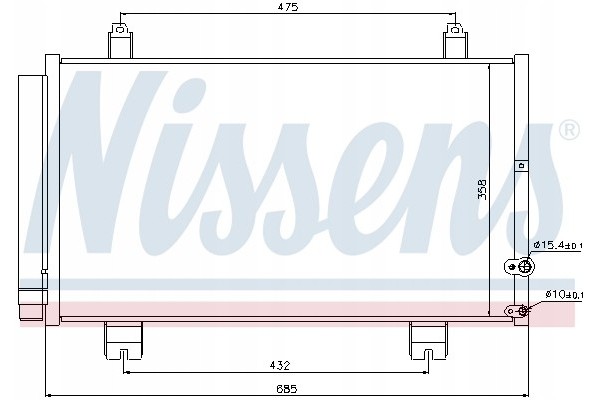 AIR CONDITIONING COOLER for LEXUS GS 300 350 430 Part manufacturer Nissens