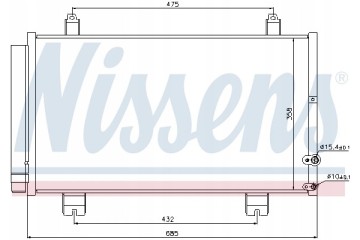 AIR CONDITIONING COOLER for LEXUS GS 300 350 430 Part manufacturer Nissens