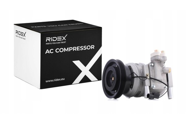 Air conditioning compressor RIDEX 447K0458 10PA15C for HYUNDAI TUCSON JM for KIA Catalog number of the part 447K0458