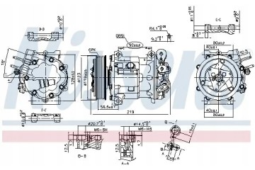 COMPRESSOR AIR CONDITIONING COMPRESSOR 89404 NISSENS EAN GTIN 5707286359086
