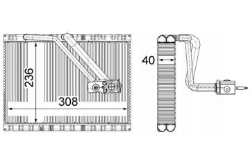Evaporator air conditioning MAHLE AE 127 000P Part manufacturer Mahle