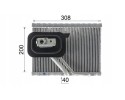 Evaporator air conditioning MAHLE AE 127 000P Version European