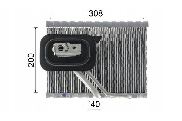 Evaporator air conditioning MAHLE AE 127 000P Version European