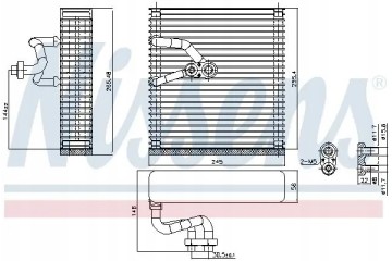 AIR CONDITIONING EVAPORATOR 92384 NISSENS Packaging status original