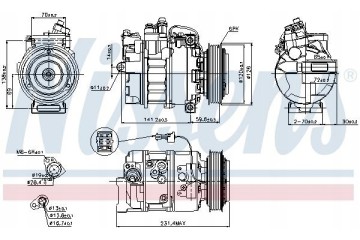 COMPRESSOR AIR CONDITIONING COMPRESSOR 89208 NISSENS Car type passenger cars