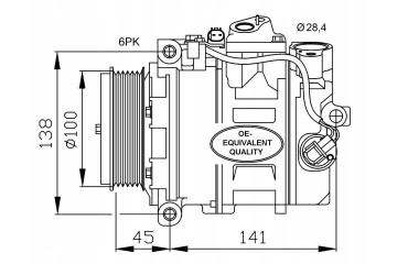 AIR CONDITIONING COMPRESSOR TYPE MB C CLASS W203 00 07 C180 C350 200 CDI